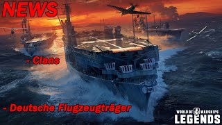 Deutsche Flugzeugträger angekündigt  Clan Info  World of Warships Legends [upl. by Esinart]