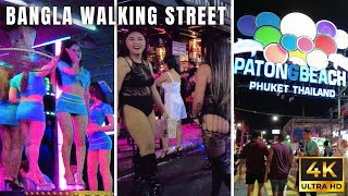 Bangla Walking Street Patong Beach Phuket Nightlife Thailand Walking Tour 【4K 60fps】Patong at night [upl. by Hild]