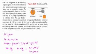 EJERCICIO Rotación de cuerpos rígidos 992 SEARS [upl. by Baten734]