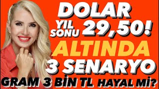 DOLAR YILSONU 2950ğŸ˜³GRAMDA 3 BÄ°N TL HAYAL MÄ° OLDU YÃœKSELEMÄ°YOR DÃœÅECEK MÄ° TAHTEREVALLÄ° HESABI YAP [upl. by Gaye]