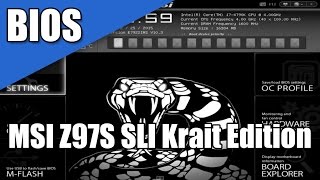 A través de la BIOS MSI Z97S SLI Krait Edition [upl. by Foss]