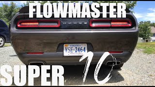 2016 Dodge Challenger SXT Super 10 Flowmaster Exhaust [upl. by Nanaj]