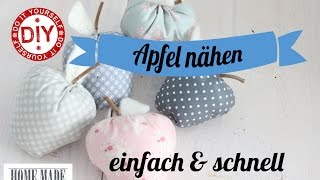 How To I Apfel nähen toll für Anfänger geeignet I Deko Inspirationen Selbstgemacht [upl. by Ringe997]