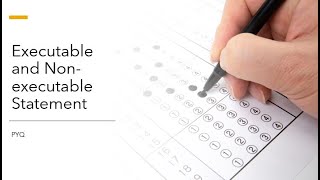 Executable and nonexecutable statement statements [upl. by Nofets205]