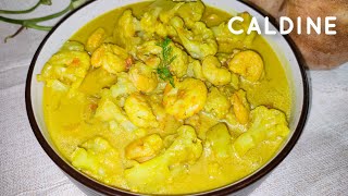 Goan Caldine Recipe  Cauliflower and Prawn Caldine Recipe  Authentic Goan Caldine recipe [upl. by Iinden74]