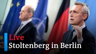 Live German Chancellor Scholz and NATO Secretary General Stoltenberg press conference  DW News [upl. by Onnem243]