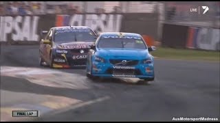 V8 Supercars  Mclaughlin vs Whincup Awesome Finish  2014 Clipsal 500 [upl. by Noyes134]