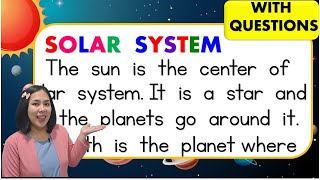 Advance Reading Comprehension  Solar System  Drop Everything and Read  Teacher Aya Online Tutor [upl. by Airehc215]