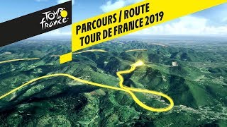 Route in 3D  Tour de France 2019 [upl. by Erdnaet]