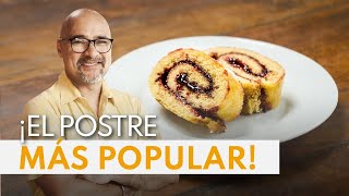 Cómo hacer el postre más famoso del mundo  Receta de Brazo Gitano o Brazo de Reina [upl. by Ytrebil371]