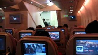 Emirates EK 202 A380 Economy Class [upl. by Nahguav395]