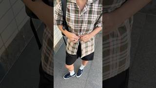 Tenue de Attire plaid shirt amp Superga sneakers kemeja ootd [upl. by Nevag741]