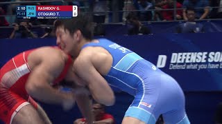 18 FS  65 kg G RASHIDOV RUS v T OTOGURO JPN [upl. by Akemihs]