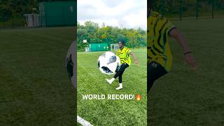 I Broke The World Record vs World’s BIGGEST Football [upl. by Aissatsan841]