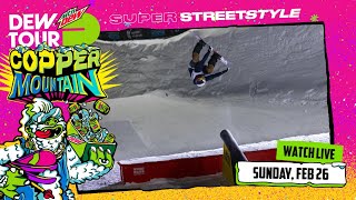 Mens Snowboard Super Streetstyle Qualifier and Final  Dew Tour Copper 2023 [upl. by Yerd]