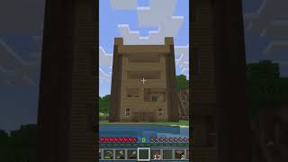 My house is coming along nicely in Minecraft short shorts minecraft [upl. by Peti532]