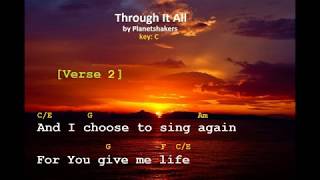 Through It All by Planetshakers Karaoke chords and Lyrics Cover [upl. by Binette]