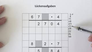 Lückenaufgaben lösen schriftliche Multiplikation 1 [upl. by Miett332]