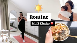 POSTPARTUM MORGENROUTINE MIT BABY 3 MONATE amp KLEINKIND  KINDOFROSY [upl. by Lahey]