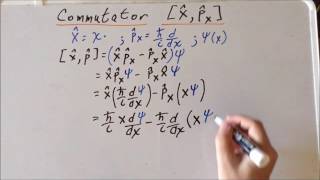 Commutator linear momentum and position [upl. by Schacker]