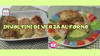 INVOLTINI DI VERZA AL FORNO senza carne  ricetta economica e facile [upl. by Loreen]