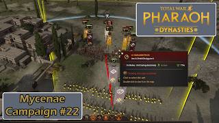 Chimichangas Defense  Mycenae Campaign 22  Total War Pharaoh Dynasties [upl. by Anilys166]