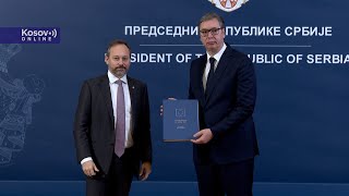 Beograd Sastanak predsednika Vučića i šefa Delegacije EU u Srbiji Žiofrea [upl. by Gazzo]