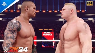 Randy Orton vs Brock Lesnar  Extreme Rules Match  ROYAL RUMBLE  WWE 2K24 [upl. by Amos244]