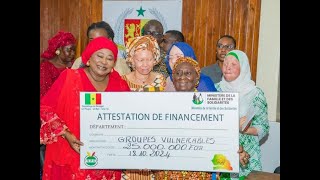 Ministre de la famille et des solidarités à Tamba Wolof [upl. by Cutcheon]