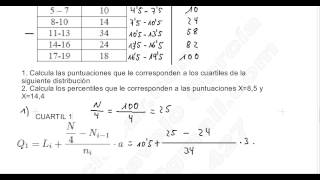 ESTADÍSTICA CUARTILES PERCENTILES Y VARIABLES CONTINUAS [upl. by Angelita]