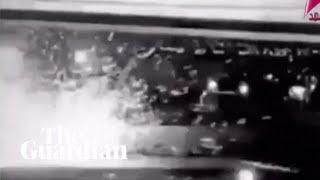 Qassem Suleimani moment Iranian general killed by US strike reportedly caught on CCTV [upl. by Ploch]