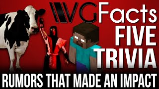 5 Rumors That Made An Impact  VG Facts Five Trivia [upl. by Akemed909]