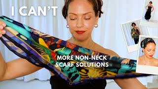 More stylish silk scarf ideas that are NOT around your neck  Part 2 [upl. by Edualcnaej]