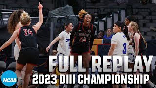 Transylvania vs Christopher Newport 2023 NCAA DIII womens basketball championship  FULL REPLAY [upl. by Armitage]