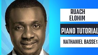 Ruach Elohim by Nathaniel Bassey Piano tutorialLesson How to play ruach Elohim [upl. by Anelad]