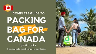 Packing for Canada  Complete detailed guide to pack bag for Canada as Student or PR [upl. by Morice]