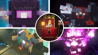 Minecraft Dungeons All Bosses  All DLC Echoing Void [upl. by Nirik324]