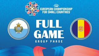 Group Phase  SMR v AND  Full Basketball Game  FIBA European Championship for Small Countries 2024 [upl. by Constantine]