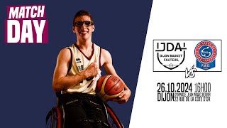 Handibasket France Nationale 1 JDA Dijon Basket Fauteuil vs CAPSAA Paris [upl. by Yecam594]