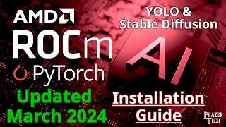 How To Install AMD ROCm PyTorch Stable Diffusion amp YOLO  2024 Updated Guide [upl. by Lawler]