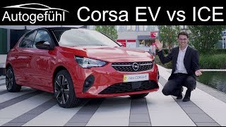 allnew Opel Corsa F REVIEW Corsae EV vs Corsa GSLine petrol comparison Vauxhall Corsa [upl. by Calva8]