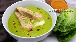 Fresh Creamy Lettuce Soup  Lettuce Soup With Sweet Potato  Vitamix [upl. by Jorie]