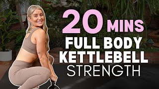 20 Min INTERMEDIATE Full Body KETTLEBELL STRENGTH  No Repeat   No Jumping 4K [upl. by Cos]