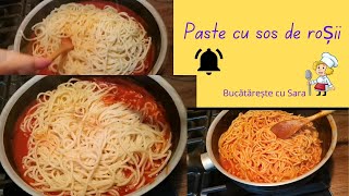 Spaghetti cu sos de roșiiPaste rapide și ușor de făcut cu doar câteva ingrediente [upl. by Katherine]