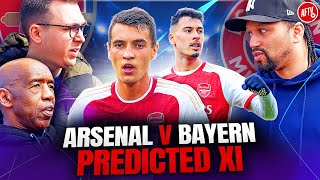 Artetas Big Defensive Decision  Arsenal vs Bayern Munich  Predicted XI [upl. by Susumu838]