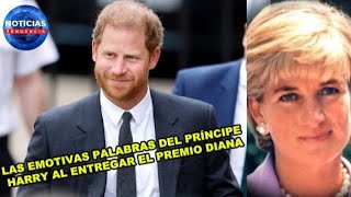 Mi madre estaría orgullosa las emotivas palabras del príncipe Harry al entregar el Premio Diana [upl. by Shep]