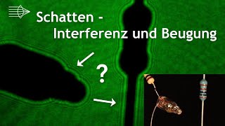 Interferenz und Beugung  der Schatten ist nicht eindeutig [upl. by Eimarej]