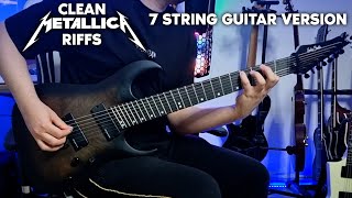 TOP Clean Metallica Riffs But Its On a 7 String Guitar [upl. by Namie]