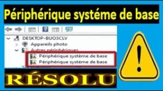 Périphériques système de base  Solution et résolution  Comment corriger lerreur du pilote sur PC [upl. by Yleak855]