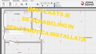 Hoe plaats je de bekabeling in een DOMOTICA installatie Uitleg aan de hand v e elektrisch schema [upl. by Kerin]